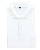 KK:001 鹿の子半袖ポロシャツ【作業服とカジュアルの店　オーツカ】 父の日 ギフト プレゼント(ＬＬ 90:ホワイト)