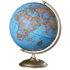 12 Madison World Globe, Metal Semi-Meridian Mounting by Advantus
