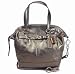 Coach Chelsea Metallic Leather Emerson Convertible Shoulder Tote Bag 17794 Gunmetal