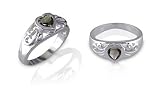 Heart Shape Smoky Quartz Ring Sterling SIlver