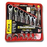 Combination Wrenches: Gear Wrench 9900  7-Piece 10-Millimeter to 19-Millimeter Flex Ratcheting Box End and Open End Combination Wrench Set