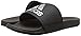 adidas Men's Adilette Comfort Slides Sandals, Core Black/Silver Metallic/Core Black, 13