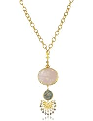 Azaara "Romantic" Rosa Pendant Necklace