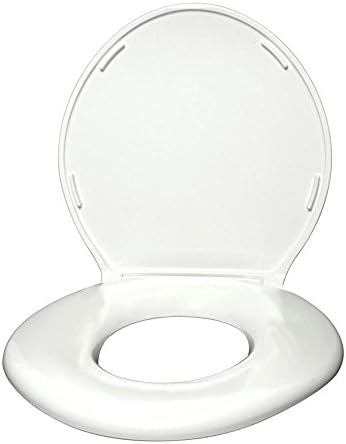 Standard Elongated Closed Front Toilet Seat with Cover in White