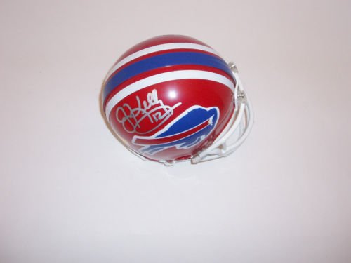 JIM KELLY SIGNED AUTOGRAPHED BUFFALO BILLS MINI HELMET COA + HOLOGRAM
