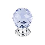 Top Knobs TK113PC Light Blue Crystal 1 1/8