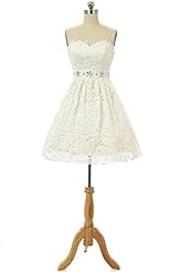 A-line Applique Lace  Satin Sweetheart Above the Knee Bodycon Dress/Prom Dress  With Rhinestones