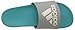 adidas Women's Adilette SC, Solid Grey/Chalk White/Shock Green, 11