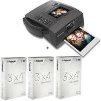 Polaroid Z340 Instant Digital Camera with ZINK (Zero Ink) Printing Technology - Bundle - with Polaroid 3x4 inch Zink Photo Paper 90 Sheets