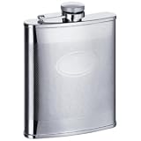 Engravable Silver Flask - Personalized Birthday Gift For Him or Her