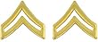 Polished Corporal Insignia Set