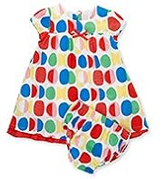 Pure Cotton Geometric Print Dress with Knickers