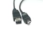 Micro Connectors Firewire IEEE 1394 6 Pin to 4 Pin Cable - 6 Feet (E07-216)