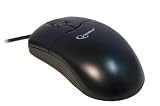 USB PS/2 Combo Black Optical Scroll Wheel Mouse Electronics