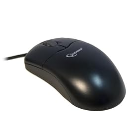 USB PS/2 Combo Black Optical Scroll Wheel Mouse