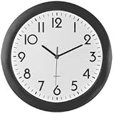 NuLine Black Case W/ Bold #'s Commercial Quartz Clocks