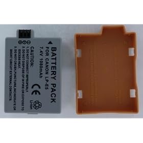 High Capacity LP-E5 Replacement Lithium-Ion Battery for Canon Digital SLR EOS Rebel 1000D, 450D, Xs, Xsi, T1i