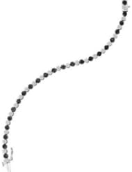 2.36 cttw 10k White Gold Tennis Bracelet Black Diamond Tennis Bracelet (Real Diamonds: 2.36 cttw)