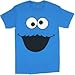 Sesame Street Blue Adult Cookie Monster Men's T-shirt