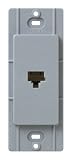 Lutron SC-PJ-BG Satin Colors Phone Jack, Bluestone