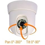 Zmodo Ir Pan And Tilt Camera Cm-T1002Bg 8Mm Lens 24Leds Night Vision White 420Tv Line Horizontal