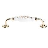 2個入り 引き手 取っ手 花柄 セラミックハンドル キッチンドアキ家具ャビネット用 装飾