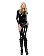 Vinyl-Long Sleeve Catsuit Costume