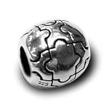 Authentic Biagi Puzzle Ball 925 Sterling Silver Bead Charm BS168 fits Pandora Chamilia Trollbeads Silverado Zable
