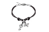 Produkt-Bild: FOSSIL Lederarmband braun mit Charms 16 cm + 3,5 cm Verl&auml;ngerung JF84995040