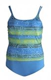 Seaside Two Piece Plus Size Tankini by Sahara Club - Women's Swimsuit Plus Size Swimsuits