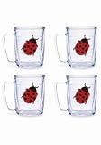 Tervis Tumblers - Ladybug - 17 oz Mugs - set of 4 - B000Z4IR9M