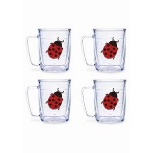 Tervis Tumblers - Ladybug - 17 oz Mugs - set of 4