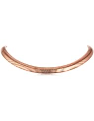 1AR by UnoAerre Gold Electroplated Turbo Gas Clasp Necklace, 17"