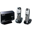 Panasonic Link-to-Cell Expandable Bluetooth-Enabled DECT 6.0 Phone System with 2 Handsets