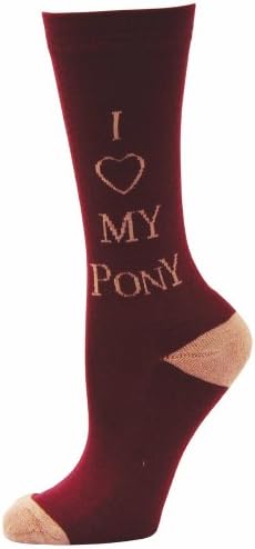 TuffRider I LOVE MY PONY Kids Socks -Fuchsia