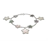 Eve's Addiction Mother of Pearl Star Charm Bracelet- CLEARANCE- FINAL SALE