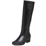 Furry Knee Lace up Winter Boots Moccasin Women Black (9 US Womens)