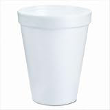 Dart Styrofoam Hot Cups, 10 Ounces, 40 Bags of 25 Per Carton