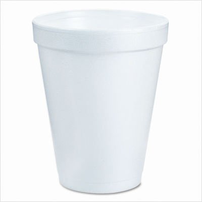 Dart Styrofoam Hot Cups, 10 Ounces, 40 Bags of 25 Per Carton
