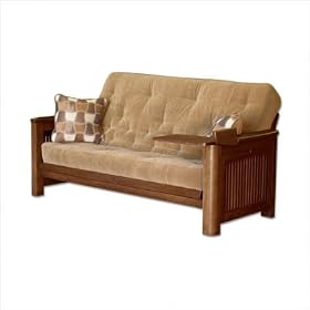 Cascade Full Futon Set with Cover and Hide Away Tray Cover: Woodstock