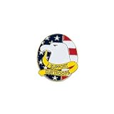 I Support Our Troops Eagle Lapel Pin