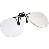 Magna-Flip Clip On Flip Up & Down Reader Magnifiers, Converts Distance Glasses and Sunglasses into Reading and Computer Glasses. +2.00 Power.