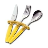 Trebimbi Kids Flatware Utensil Set - Yellow