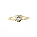 Karmina Herz Ring Zirkonia 8 Karat Gelbgold 924162 Ringgr&ouml;&szlig;e 56