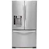 LG : LFX25975ST 24.7 cu. ft. French Door Refrigerator with 3 Tempered Glass Shelves Stainless Steel