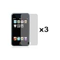 Apple Ipod Touch 8GB 16GB Premium Ultra- Clear Reusable LCD Screen Protector with Lint Cleaning Cloth By GTMax (3 Packs)