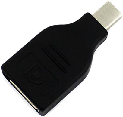 CXDR Black Color Mini DP DisplayPort Male to Female Adapter Connector for PC