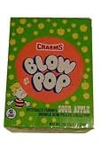 Charms Sour Apple Blow Pops (Blo Pops) Lollipops