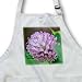 Wildflower Pink Clover Flower - BLACK Full Length Apron With Pockets 22w X 30l