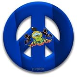 Peace Symbol Removeable Vinyl Sticker of Pennsylvania Flag